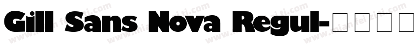 Gill Sans Nova Regul字体转换